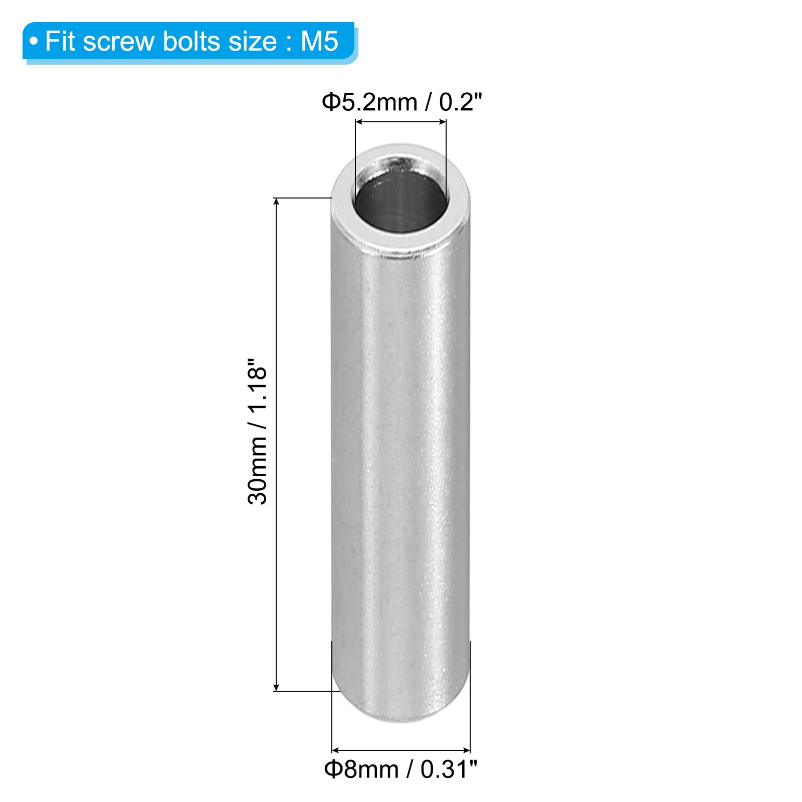 PATIKIL M5 Aluminum Spacers - Image 2