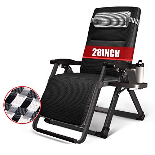 Chaise longue d'extérieur pour soulager le dos avec coussin ergonomique