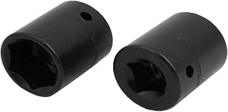 New Lon0167 1/2-inch Square Featured Drive 21mm Chrome reliable efficacy Vanadium Steel Shallow Impact Socket 2pcs(id:a21 92 17 060)