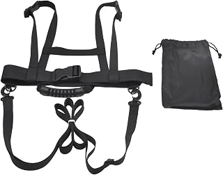 Children Ski Harness Snowboarding Shoulder Strap Leash Material for Beginner Speed Guidance Suitable for Outdoor Ski Slope Ice, Black