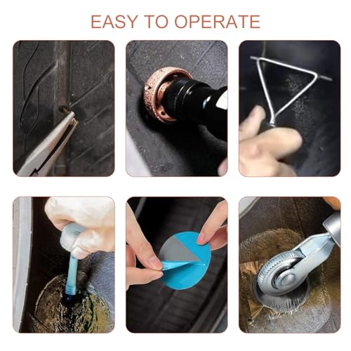 Image of Windance Tire Repair Patch Tools,Tire Buffing Wheels 42mm 55mm for Cars Trucks Motorcycles Bicycles Electric Bicycles with Tire Patch Roller, Scraping Cutter, Tire Grinding Polishing Accessories Kit