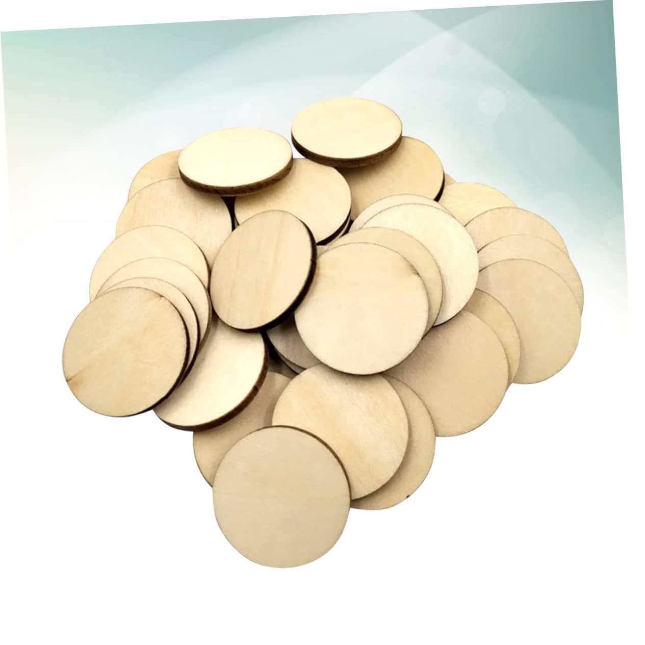 SEWACC 400stücke Unbearbeitete Runde Holzscheiben Bastelmaterial Für Projekte Hochzeits Und Weihnachtsdekoration Glatte Oberfläche Für Malen Und Gravieren