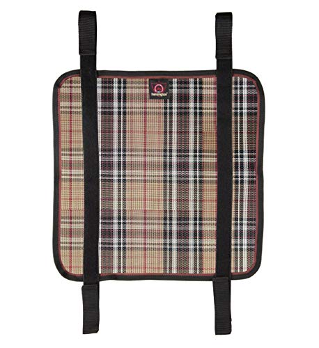 Image of Kensington Belly Band For Horse Under Belly - Protects Under Belly When Attached to Traditional Cut Protective Sheet - Offers Maximum Protection Year Round - Deluxe Black Plaid