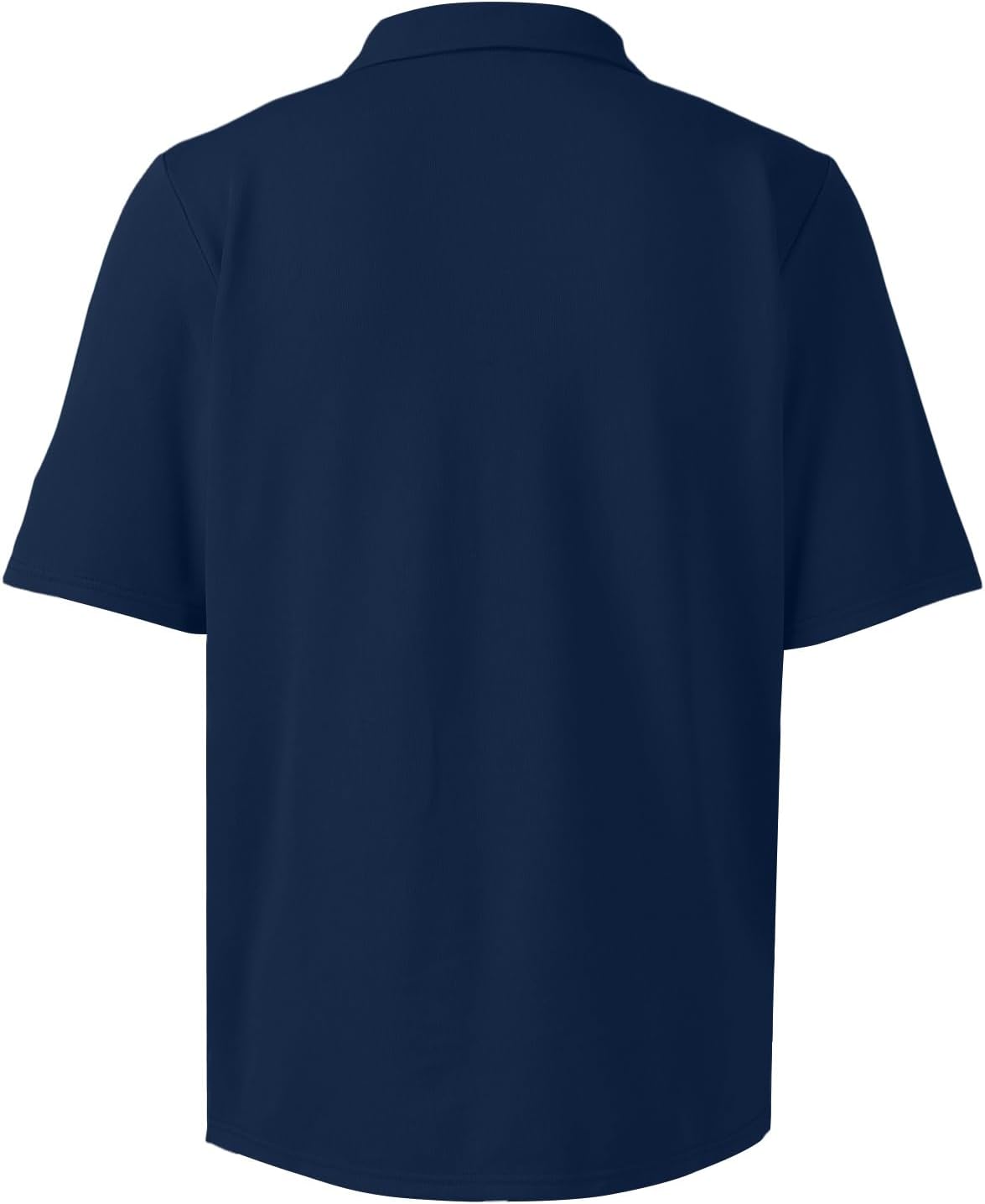 Men's Polo Shirts Short Sleeve Cotton Blend Moisture Wicking Quick Dry Golf Shirt Regular Fit Business Casual Work Daily Wear