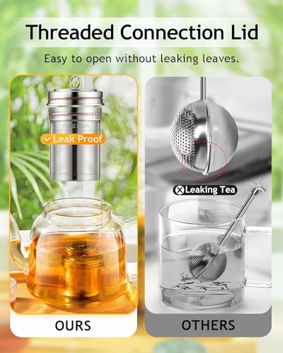 House Again 14-02-0003 2 Pack Tea Infuser, Extra Fine Mesh Tea Infusers thumb #3