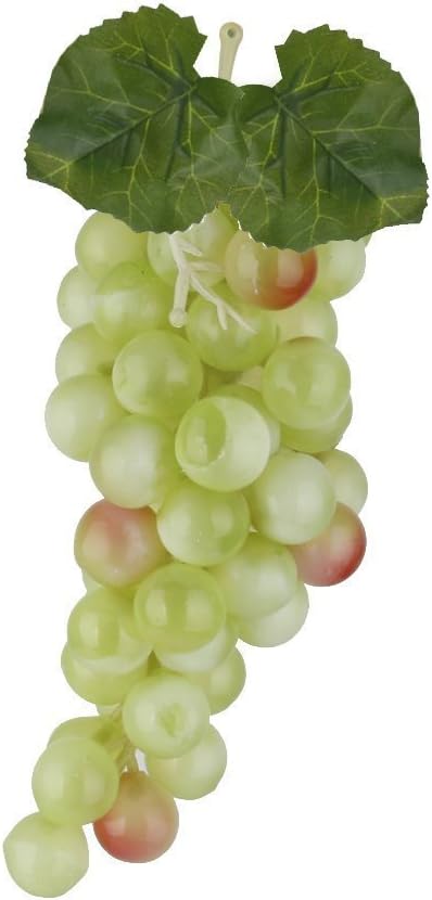 Artificial Grapes Plastic Fruit Food Home Decor (Green) Pack of 1
