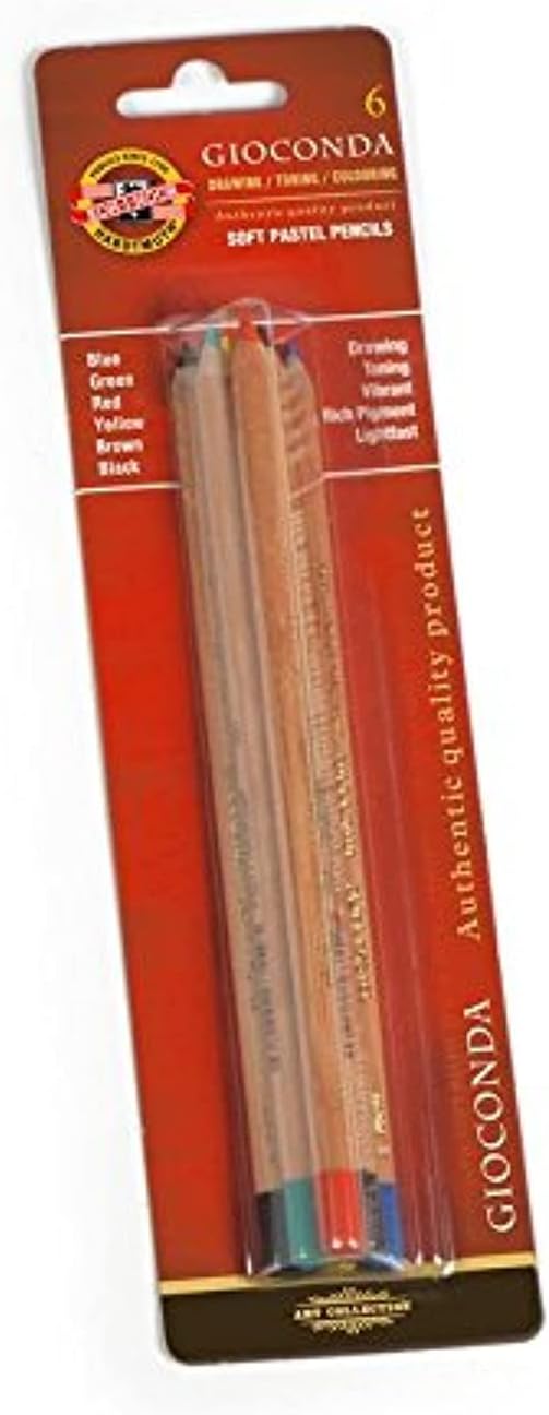 KohINoor Crayons d'Artiste Crayons pastels doux (Set de 6) Amazon