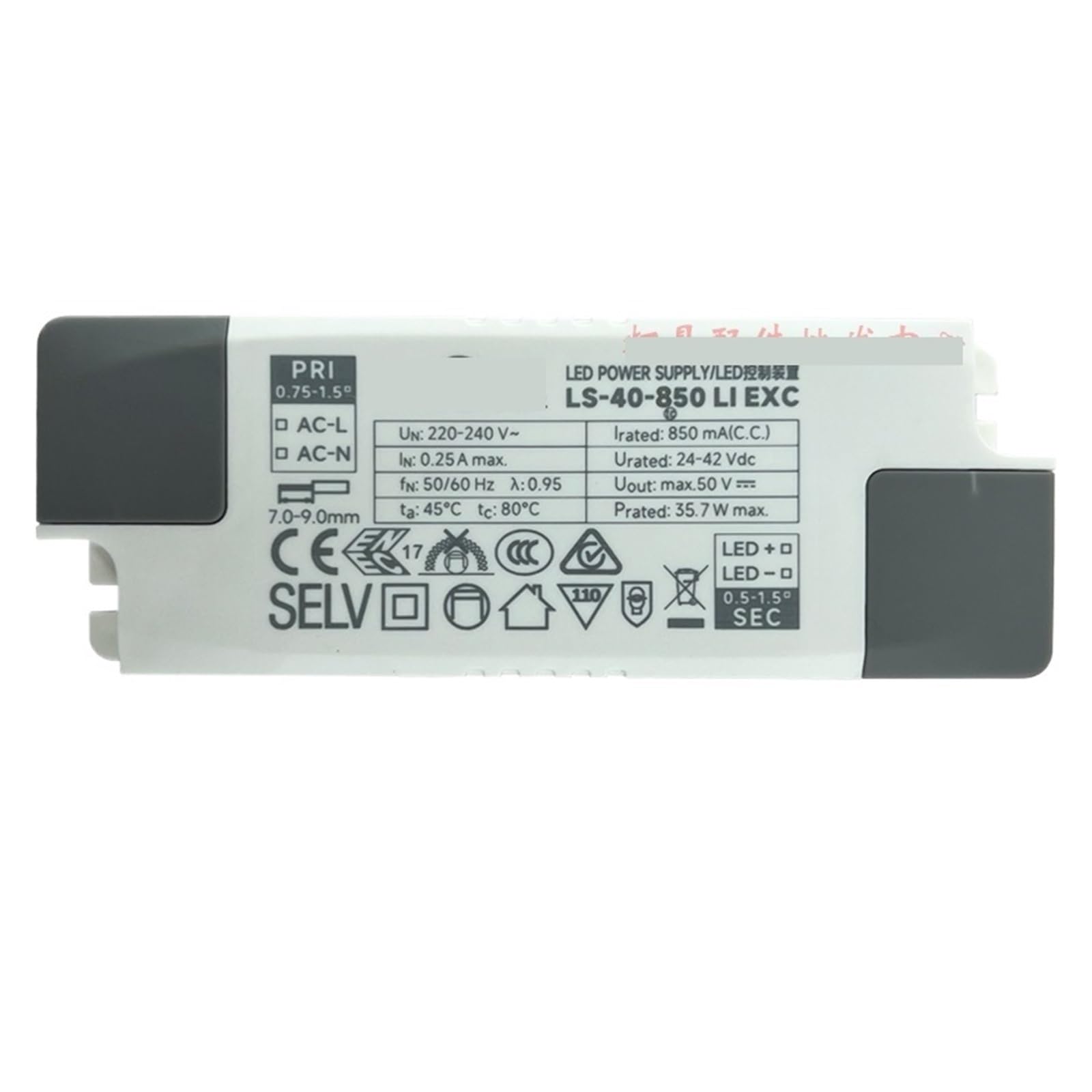 Pilote de lampe LED 40W éliminant le scintillement des spots de plafond