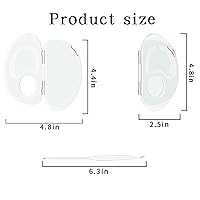 Vista 4 de La paleta de mezcla de maquillaje puede almacenar la base líquida, mantener la paleta de acrílico, Paleta de uñas de arte, Paleta de maquillaje