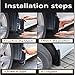 Car Mud Splash Guards Mud Flaps Fender Kit for Toyota Corolla Sedan SE LE 2020 2021 2022 2023 2024 2025 Mudguard Accessories Front and Rear 4-PC Set