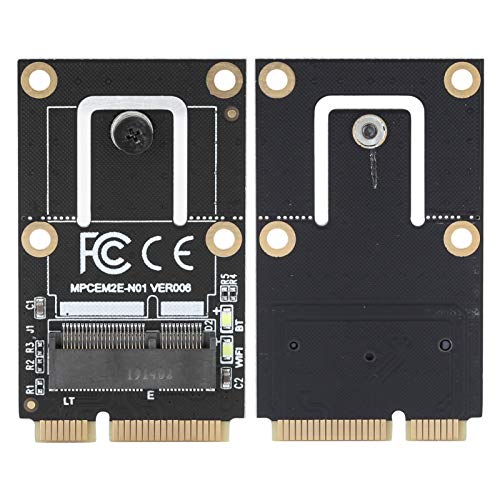 Adaptador Mini PCIe a M.2, Conversor WiFi Bluetooth con 4 Interfaces para Antena para AX200 9260 8265 8260, Interfaz M.2 E Key a Mini PCIe, No Requiere Driver miniatura 6