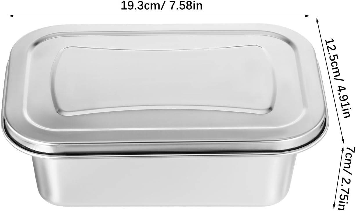 2Pcs Stainless Steel Ice Cream Containers , 40oz Metal Tubs with Lids for Freezer, Reusable Sorbet Gelato Keeper Box, Small Food Tins for Homemade Storage Kitchen Use and Dessert Food Preservation image 4