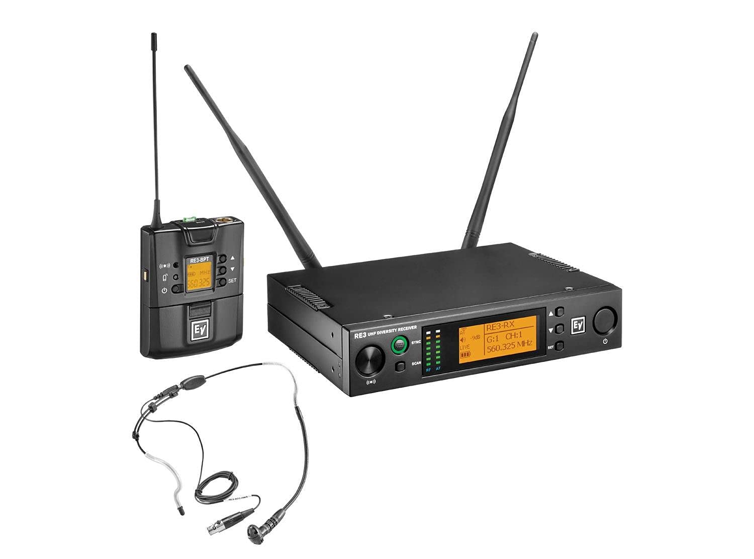 Amazon.com: Electro-Voice RE3-BPHW Wireless Headset System (5H