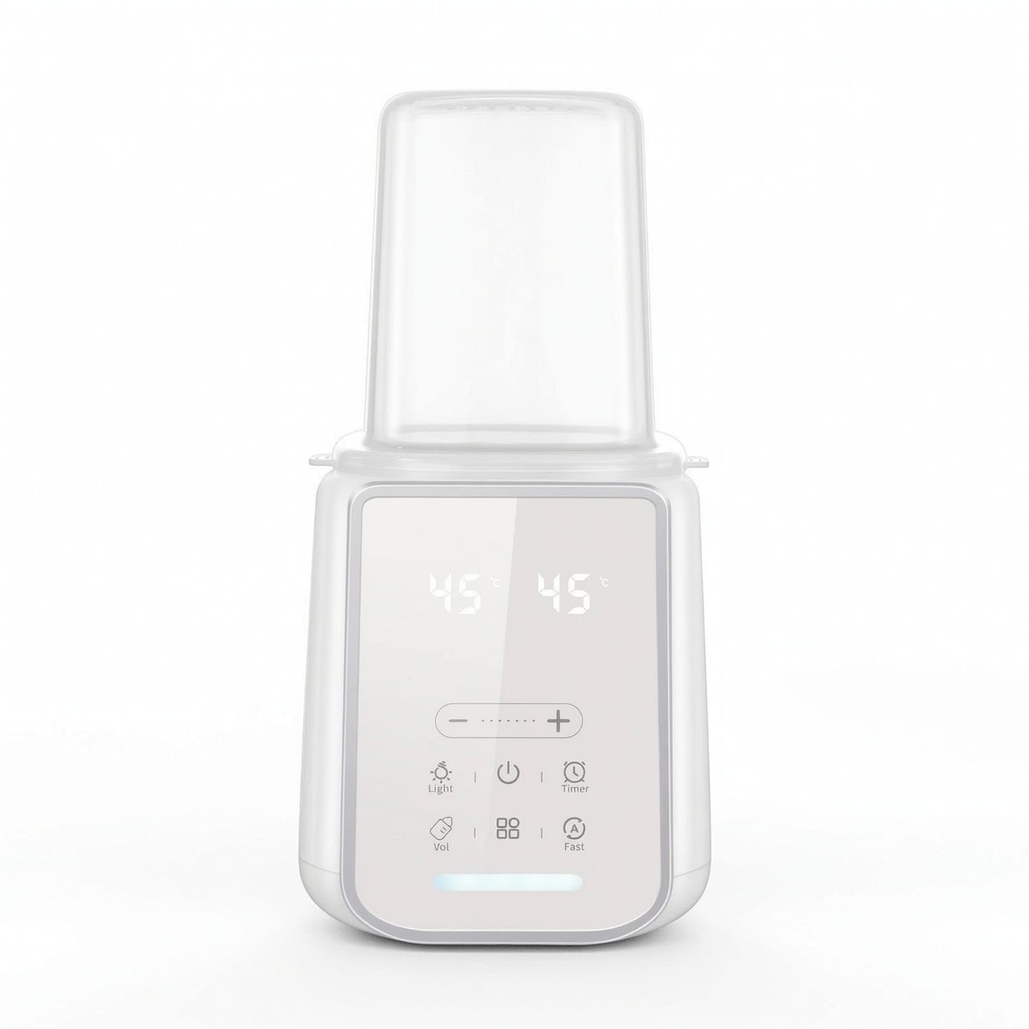 Touch-Control Baby Bottle Warmer with Digital Display Compact Bottle Warmer with Clear Cover Electric Keep Warm for Parents, Infants, Nursery, Kitchen, Us 220V-image-35