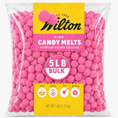 Wilton Pink Candy Melts 5 LB Bulk Confectionery Coating