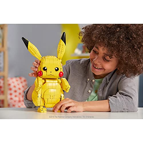 Mega Mega Pokémon Jumbo Pikachu toy building set, 12 inches tall, poseable, 825 bricks and pieces, for boys and girls… – Bild 4