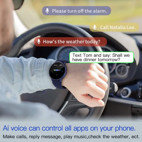 Smart Watches For Men Women With Answer/Make Calls, 1.3" Hd Full Touch Smartwatch For Android/Ios Phones, Ip68 Waterproof Fitness Watch With Heart Rate/Blood Oxygen/Sleep Monitor, Ai Control Call/Text #TOP2