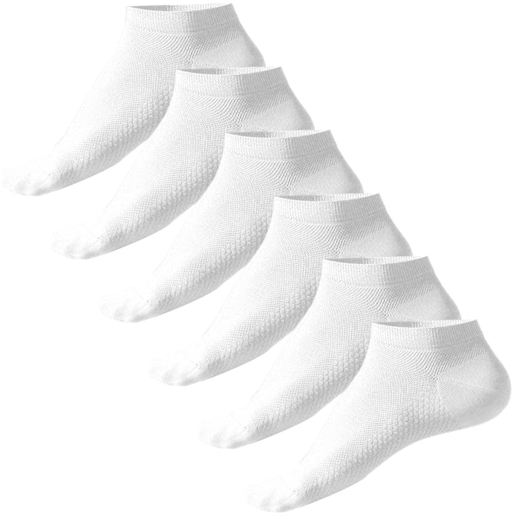 Dress CiciMen’s Liner Socks, Cotton Low Cut Socks (6 PACK)