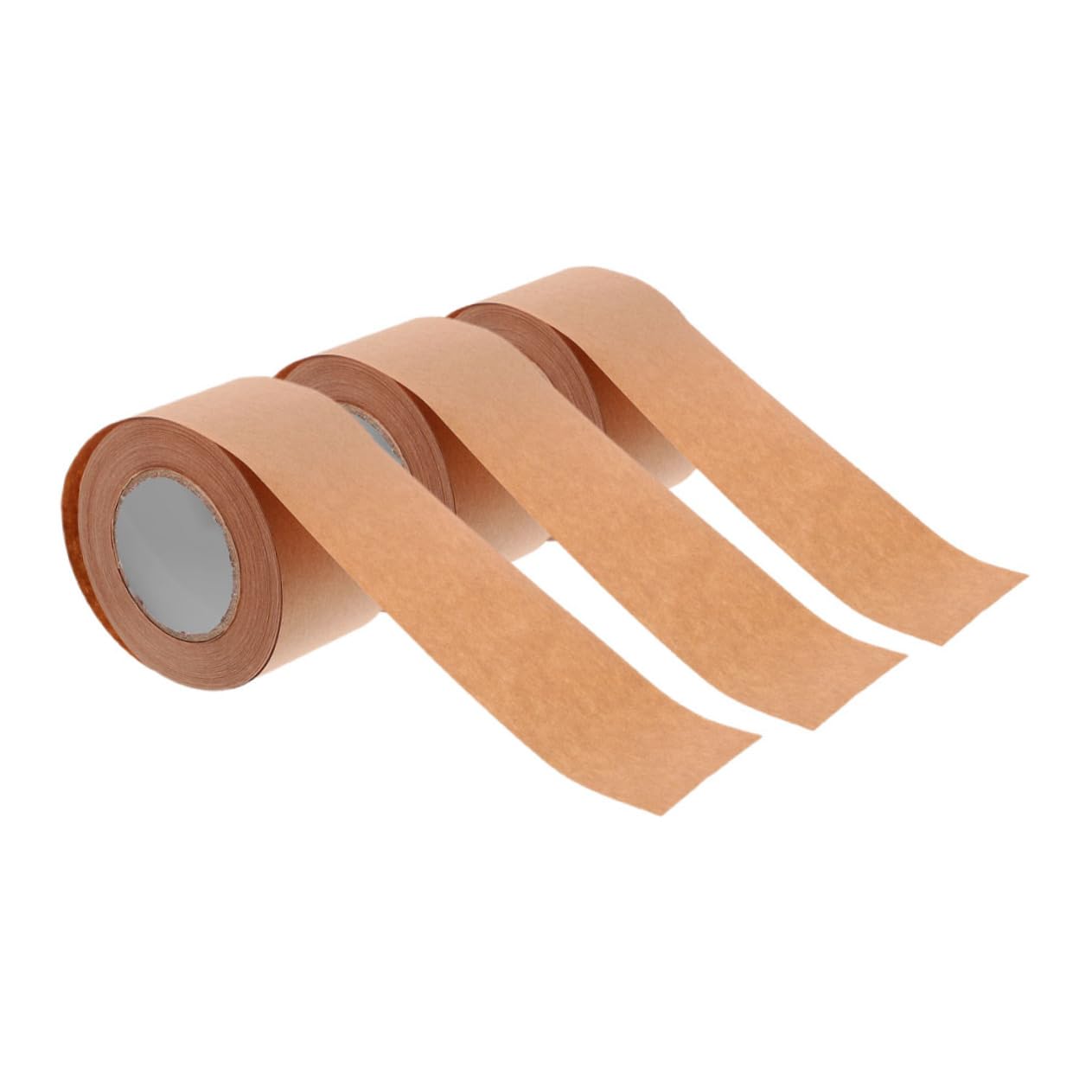 NUOBESTY 3 Set 3 Set Di Nastro Di Carta Kraft Nastro Da Imballaggio Kraft Resistente Di Marcatura Di Spedizione Di Tenuta Di Carta Marrone 3 * 3