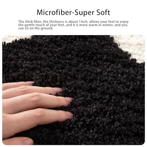 Tapete futbolístico negro 32x20 pulgadas para dormitorio miniatura 6