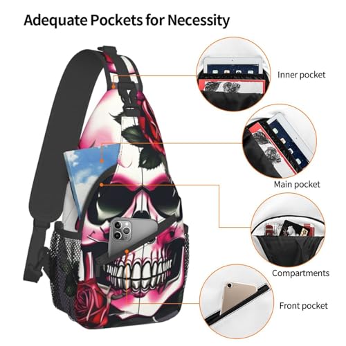 Mochila cruzada sling para hiking y deportes miniatura 4