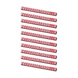 10 cubos de visualización de precios, etiquetas de precio ajustables con números y letras, blanco sobre rojo para mostrar precios de joyas, relojes, accesorios y artículos valiosos