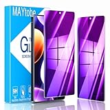 MAYtobe [2-Pack Privacy Screen Protector Designed for Samsung Galaxy S25 Ultra Anti-Blue Light Tempered Glass, Purple Anti-Spy, Eye Protection, Colorful Gradient