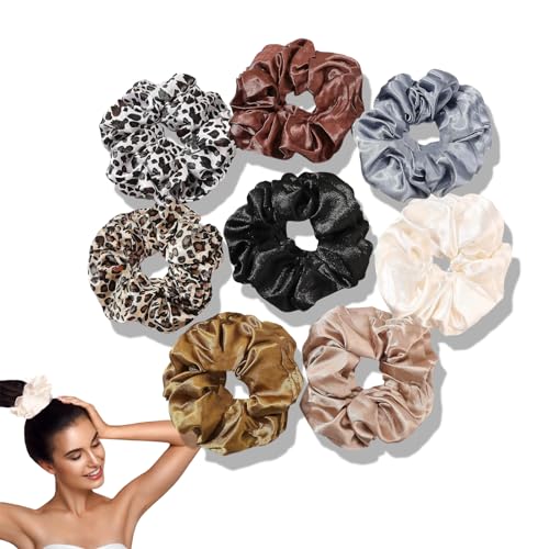 Guidre - Guidre Lot de 20 chouchous à cheveux pour femme - Style bohème - Élastiques tressés - Élastiques pour queue de cheval - Pour cheveux fins, épais, moyens et longs - -5%