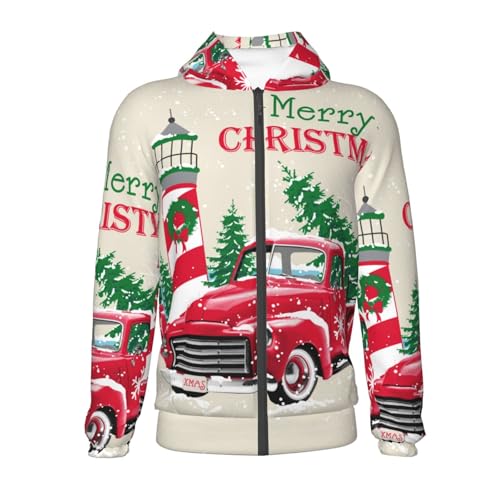 Merry Christmas 1 Kid Hoodies Boys Zip Up Sweatshirts Girls Pullover with Pocket2