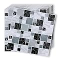 10-Sheet Peel and Stick Backsplash for Kitchen, 10” x 10” Self Adhesive Marble Gray Wall Tile Waterproof Removable Stick on Backsplash for Kitchen Bathroom Fireplace, Grey Marble