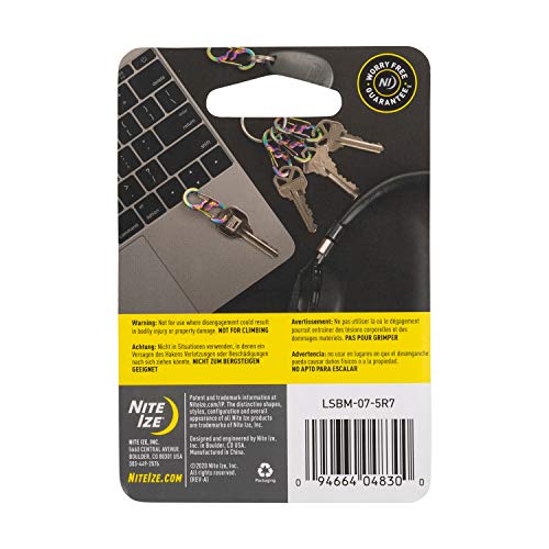 Image of Nite Ize S-Biner MicroLock Stainless Steel - Micro-Sized Dual Carabiner for Keys, Pet Tags & Small Accessories - Center Locking Lever - Twist-to-Lock
