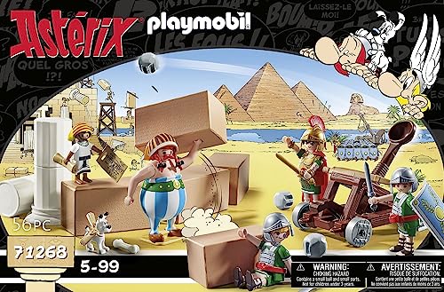 Playmobil 71268 Asterix: Edifis and the Battle of the Palace, working catapult of the Romans, collection play figures - Image 4