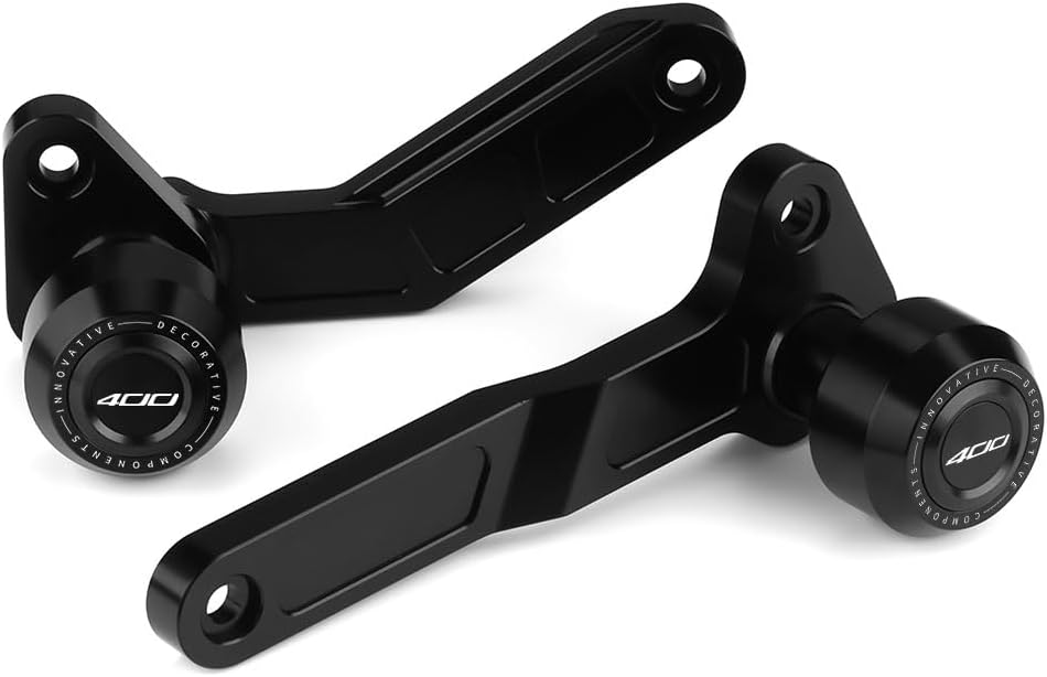 Motorcycle Frame Sliders Crash Bar Protector Compatible with Ninja 400 2018 2019 2020 2021 2022 2023 2024 | No Cut Kits Engine Fairing Guard Falling Protection EX400 Accessories (Black)