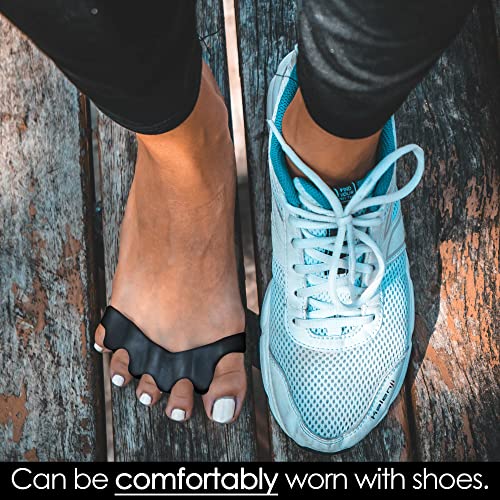 vyce primalstep toe separators - doctor recommended - supports foot discomfort from bunions amp plantar fasciitis - toe spacers for athletic mobility toe splay amp alignment - for men amp women sm