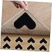 8pcs Non-Slip Carpet Grippers Heart-Shaped Rug Pads Washable Household Rug Stickers for Safe Flooring Pu Material for All Carpet Types