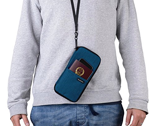 Naturehike Carteira de viagem multifuncional para passaporte com alça de mão, porta-passaporte, orga