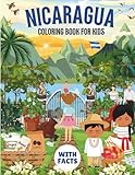 Nicaragua Coloring Book for kids with facts