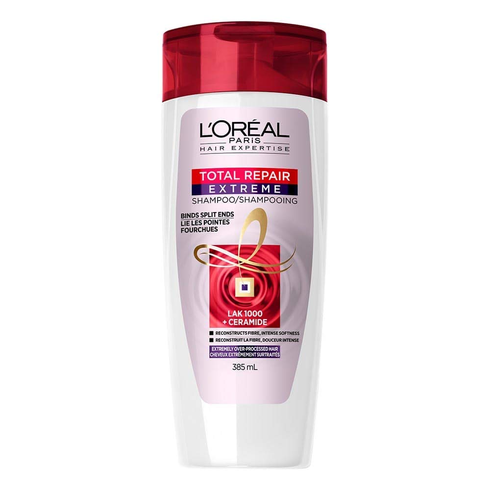 L'Oréal Paris Hair Expert Total Repair Extreme Reconstructing Shampoo, 12.6 fl. oz. (Packaging May Vary)