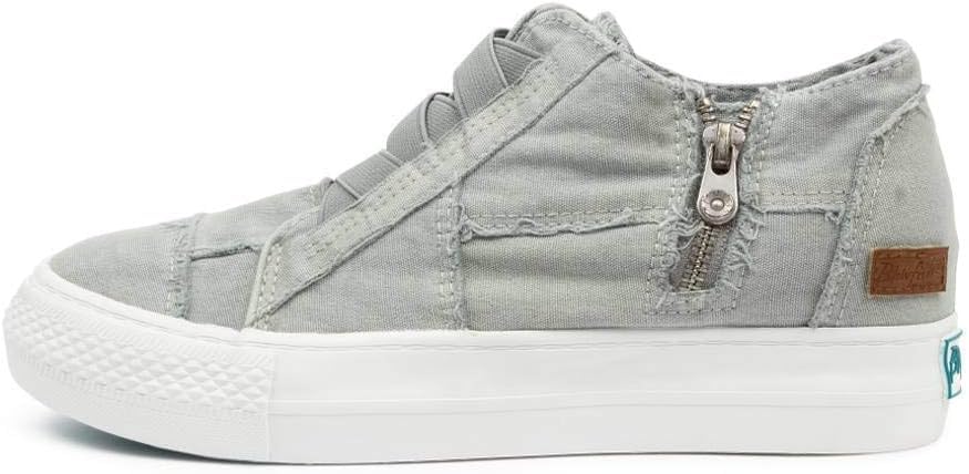 Blowfish ZS-0650-520 Womens Sneakers Mamba High Top Washed Canvas Grey US Size 6.5 - Main Image