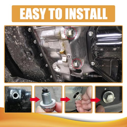 Image of 20PCS Oil Drain Plug Gasket Crush Washer, 9956-41-400 Aluminum Oil Drain Plug Crush Washer Replacement for Mazda