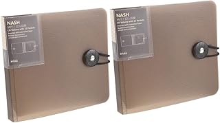 Veemoon 2 Pçs Folhas Bolsa De CD Encadernação De Livro Caixa Organizadora Transparente Carteiras De Viagem Estojo De Transporte De CD Dvd Encadernação De Livro Caixa De Álbum Encadernação