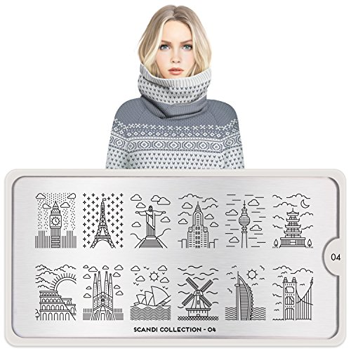MoYou-London Nail Stamping Plate Scandi Collections US Stock (Scandi 04)