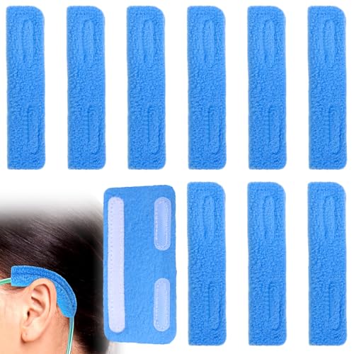 Nasal Cannula Ear Cushions Soft Oxygen Tubing Ear Pads 10 Pcs Comfort Cannula Face Cover Ear Protectors for Oxygen Users to Help Relieve Ear Pain and Cheek