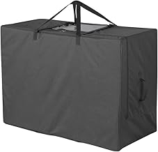 Cuddly Nest Folding Mattress Storage Bag - Heavy Duty Carry Case for Tri-Fold Guest Bed (Fits 4" Full Mattress, Black)