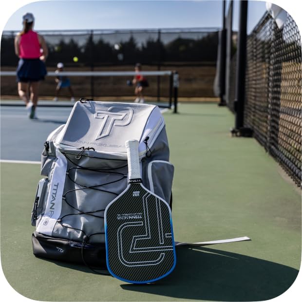 TP Titan Pickleball Backpack - Large 56L Bag for Players, Fits 6 Paddles, Ventilated Shoe Pocket, Multiple Compartments, Durable & Lightweight - Image 6