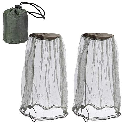 Moskitonetz, Schutzmaske für Gesicht, 2 Stück, Insektenschutznetz, Anti-Mücken, Biene, Insekten, Abdeckung für Outdoor-Liebhaber, schützt vor Mücken, Insekten, Biene Reisen, Camping, Angeln Cover