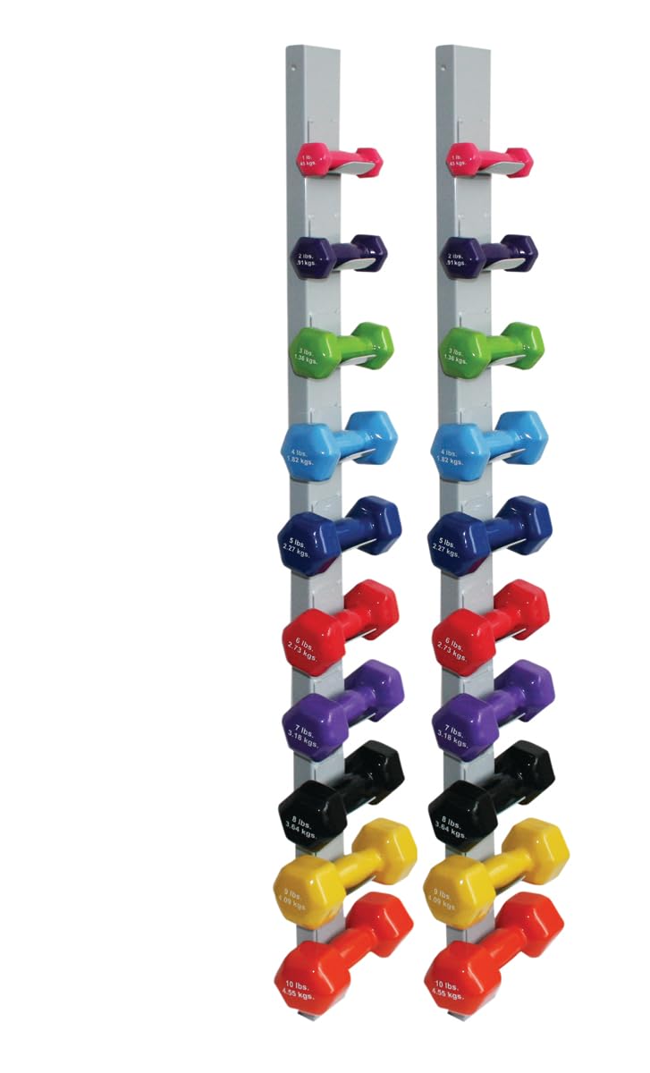 Vinyl Coated Dumbbell 20-Piece Set