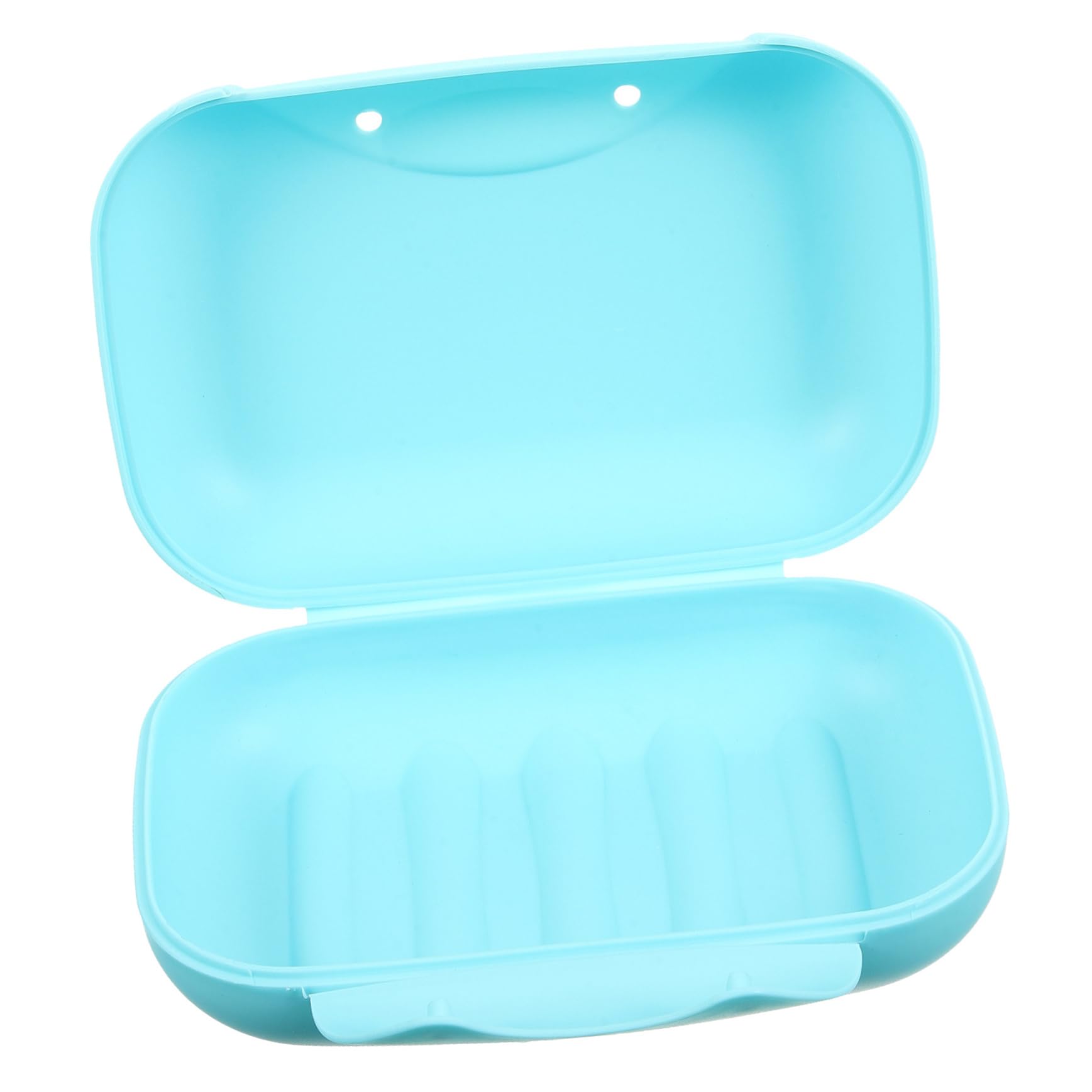 DECHOUS Box Portable Soap Holder Case Sealed Soap Dish Container for Travel Hiking Camping Blue Leak Design Easy to Carry