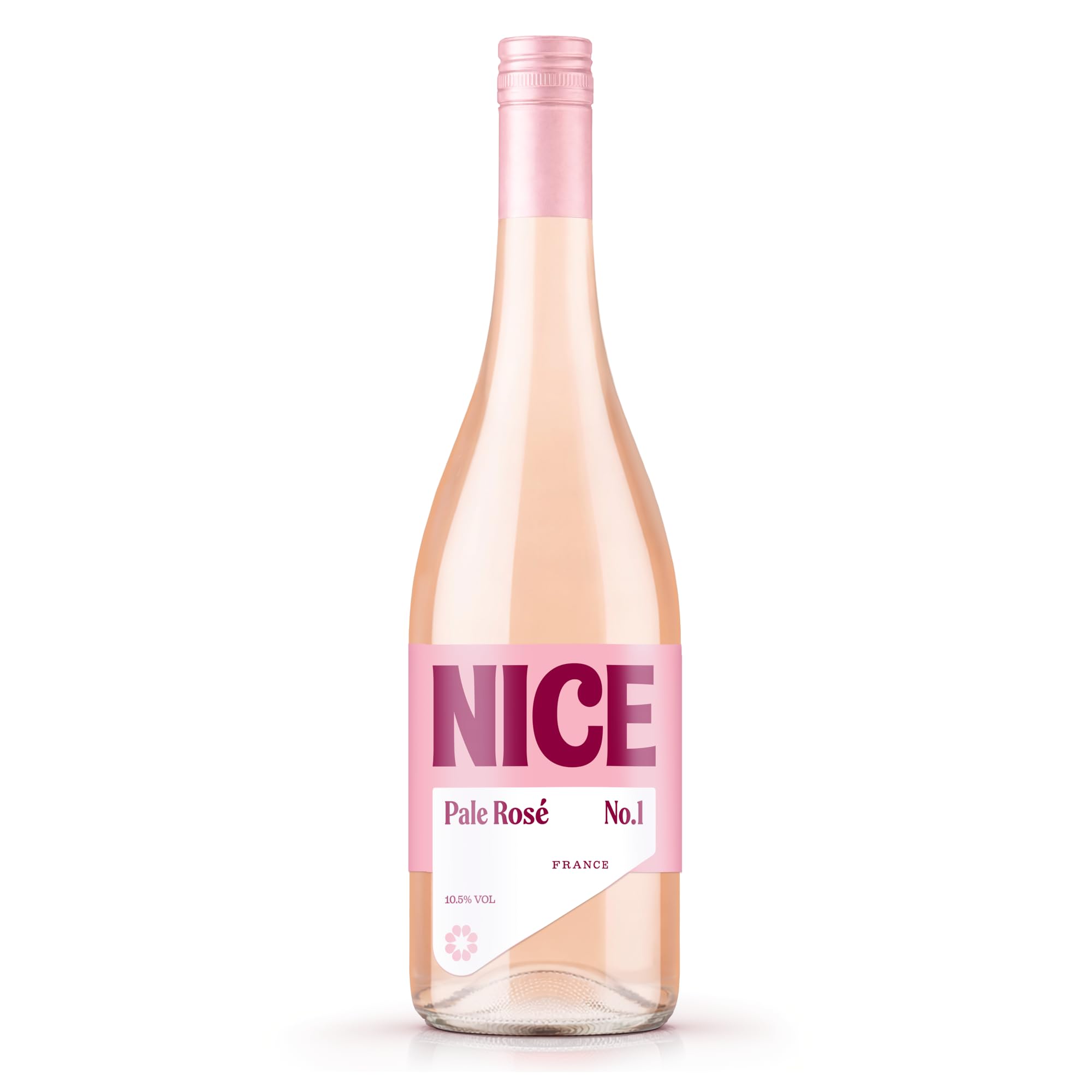 Nice Pale Rosé, French Wine in a Bottle, Dry, Pale, French Rosé from Languedoc, Hint of Strawberry, 1 x 75cl Bottled Wine