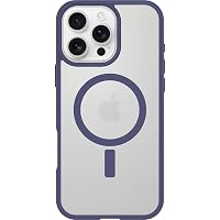 Cover per iPhone 16 Pro Max OtterBox React MagSafe, Trasparente/Viola